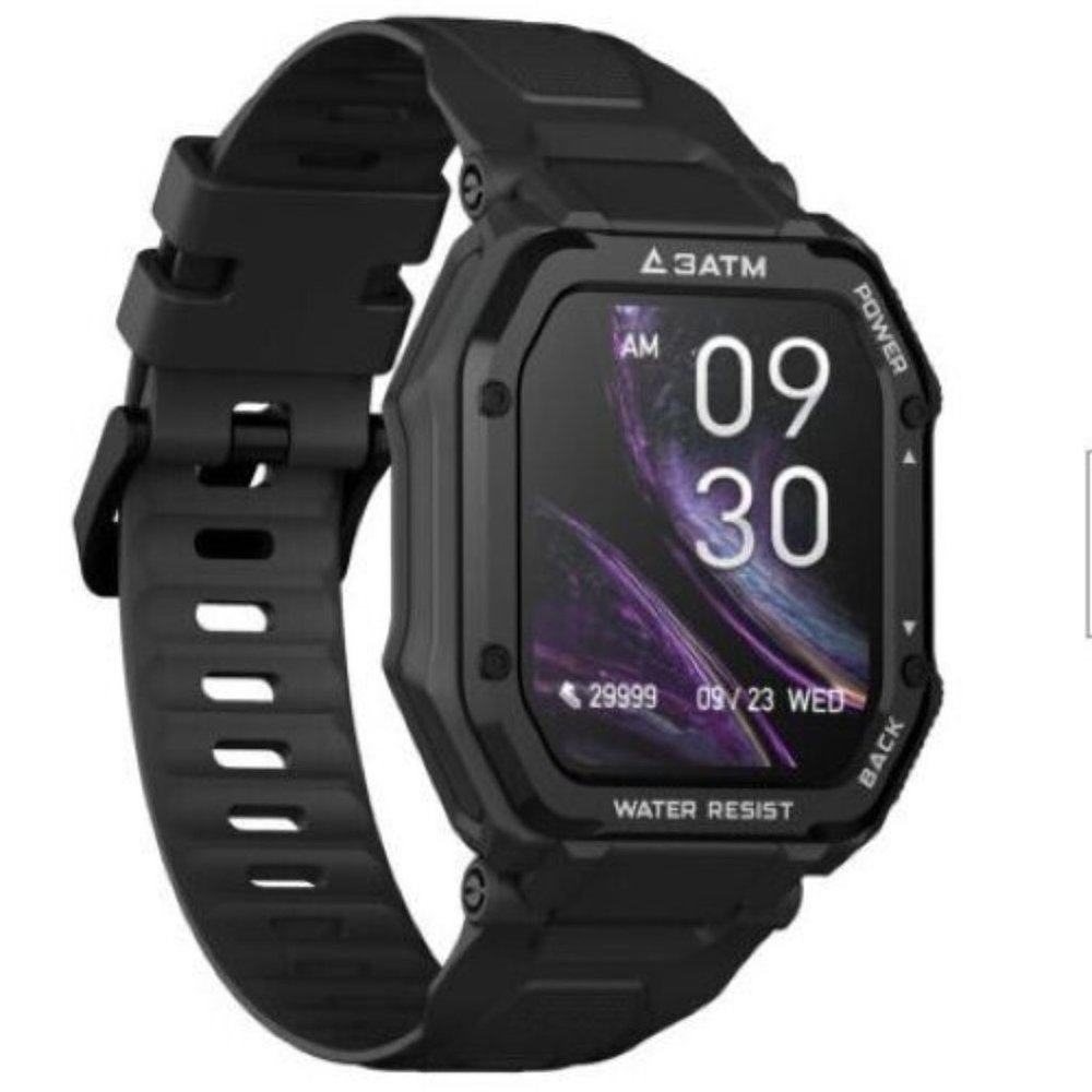 Senbono Smart Watch Men Heart Rate Blood Pressure Fitness Tracker Rock Black